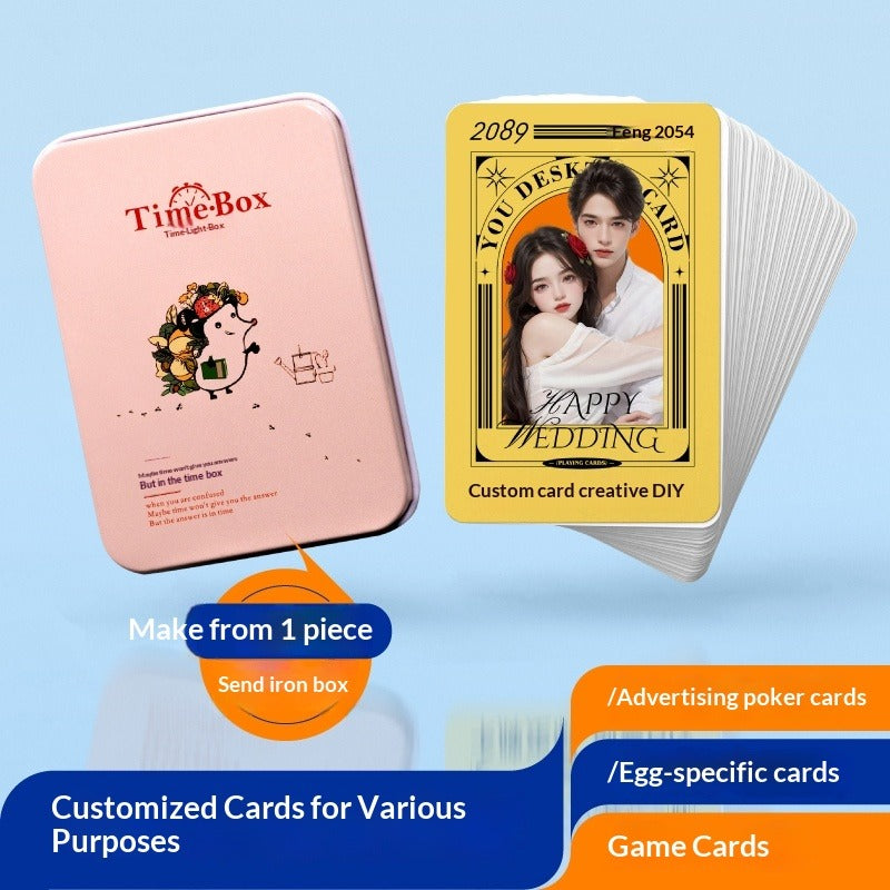 Game card board game poker custom egg special card pvc plastic advertisement DIY graduation season commemorative card