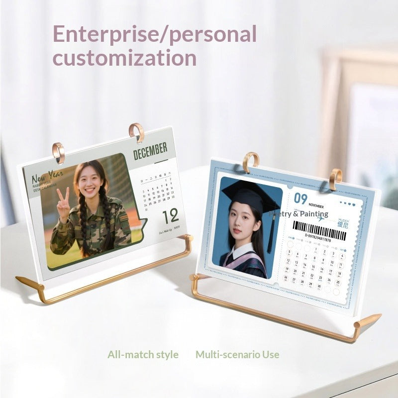 The new desk calendar is customized to make pictures and print photos DIY annual calendar Enterprise calendar 2026 monthly calendar printing