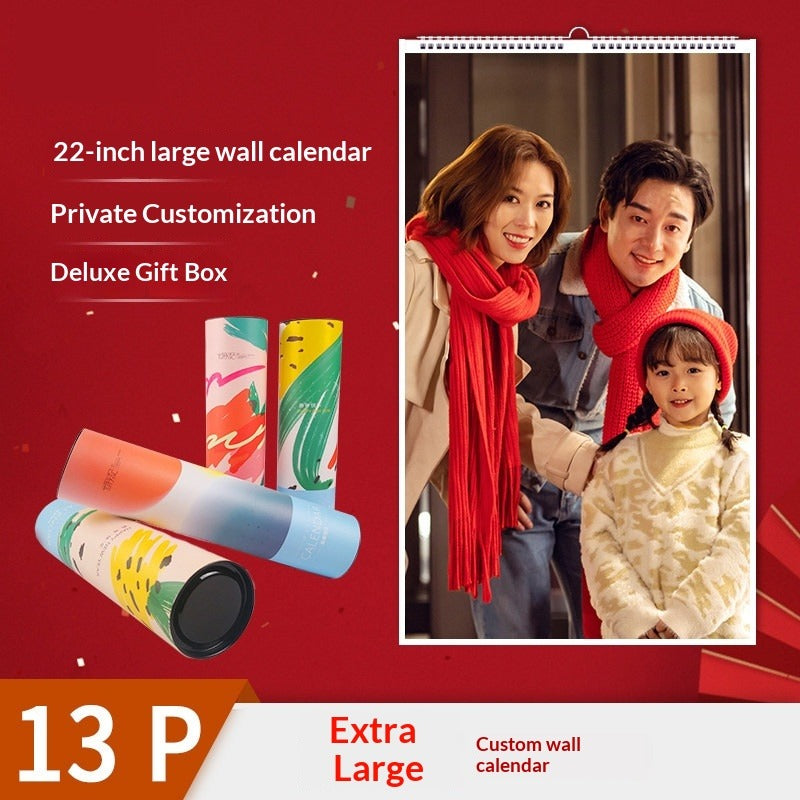 2026 Wall Calendar Customized Creative Calendar Corporate Photo Annual Calendar Printing and Production Desk Calendar Household Monthly Calendar