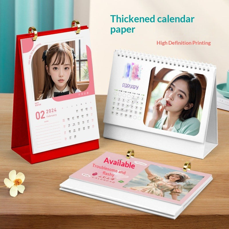 New desk calendar Customized to make pictures Printed photos Annual calendar Enterprise calendar Table calendar 2026 Monthly calendar Printing