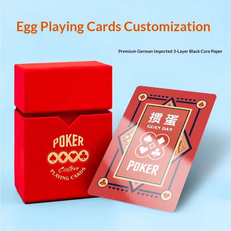 Game card board game poker custom egg special card pvc plastic advertisement DIY graduation season commemorative card