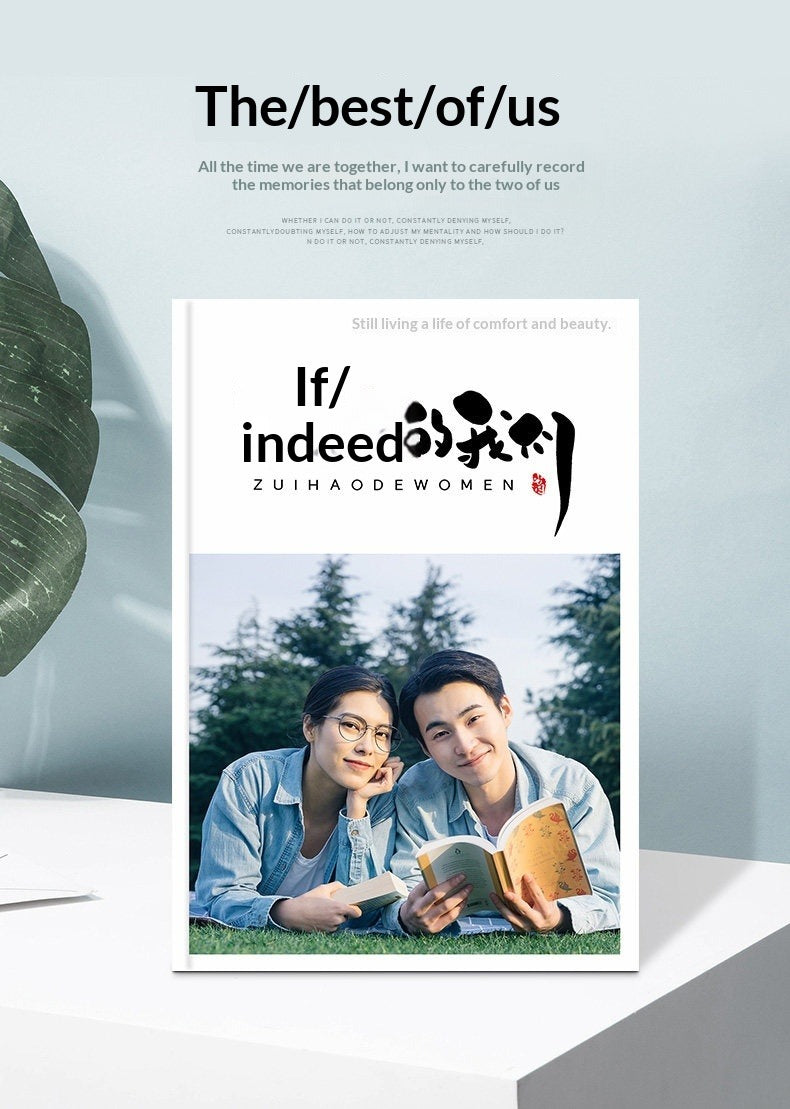 Party photo album DIY custom couple photo book birthday photo album Teacher's Day gift for boyfriend and girlfriend commemorative album