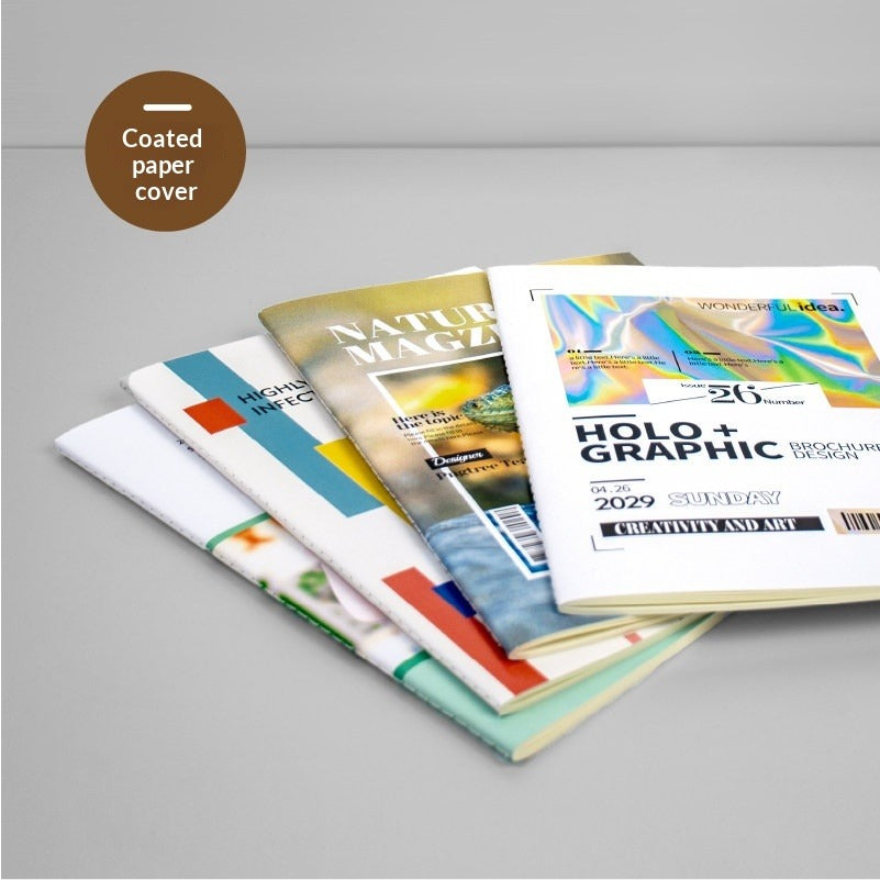 B5A4 notebook soft surface custom cover kraft paper to map custom printing printable logo advertising training gifts