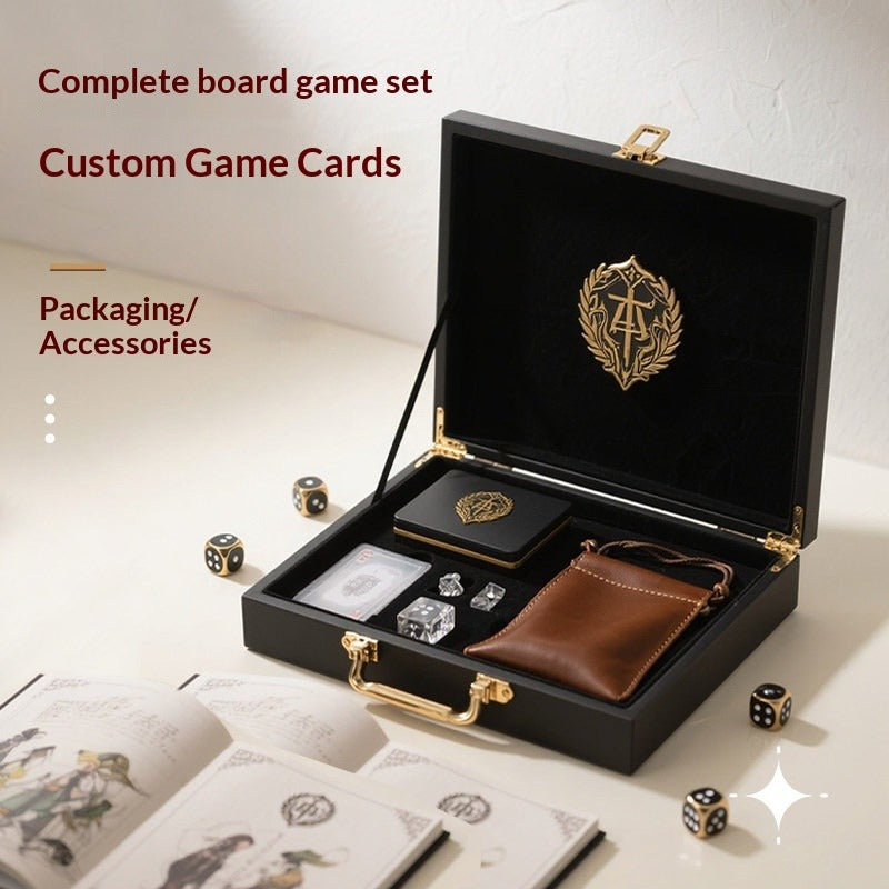 Tarot card board game custom game card making paper card token desktop prop carton black and blue core paper