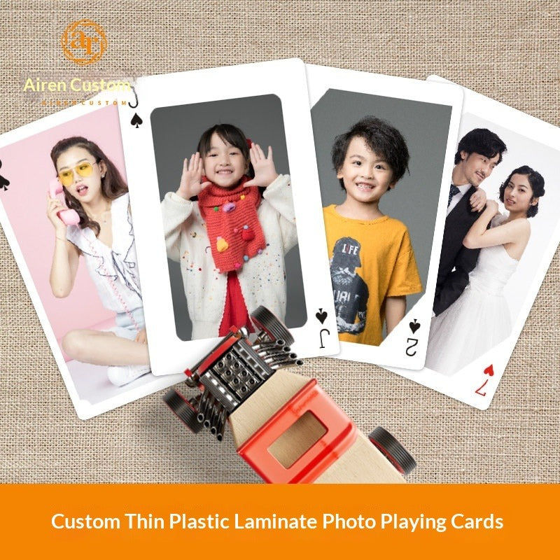 DIY photo pvc plastic waterproof playing card custom gift graduation season souvenir to picture production printing custom
