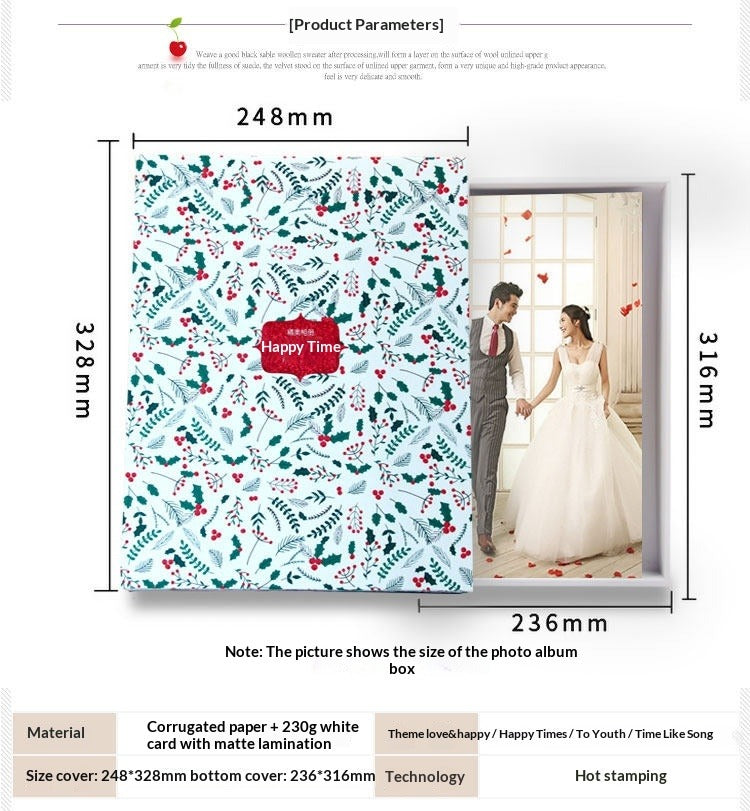 New 12-inch photo album, photo album, gift outer packaging box, send students to graduate, waiting for room update, firmware head