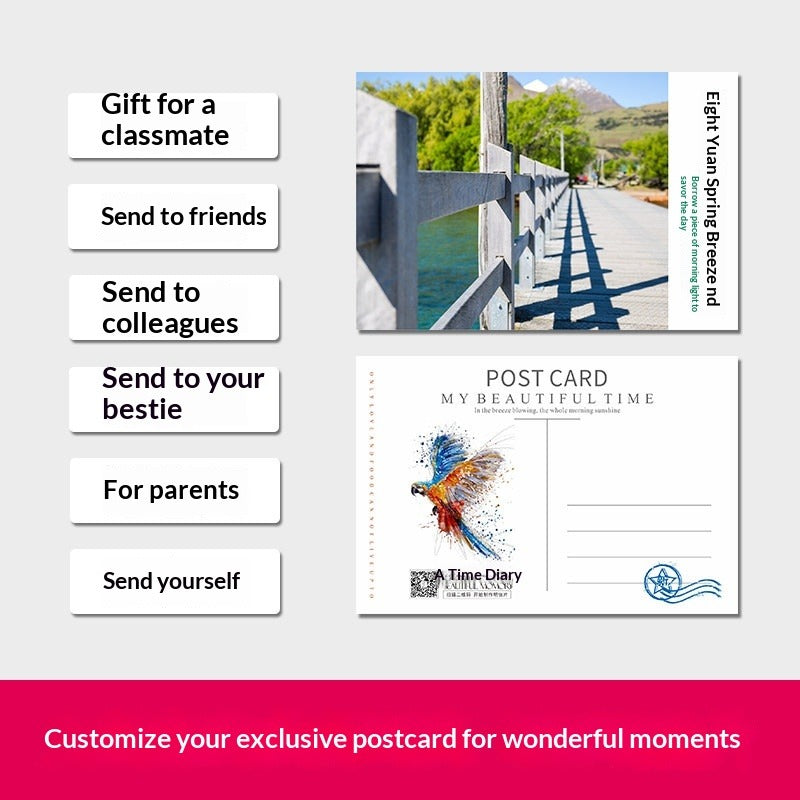 Postcard wedding invitation letter drawing design custom star DIY after-sales cooing greeting card custom production