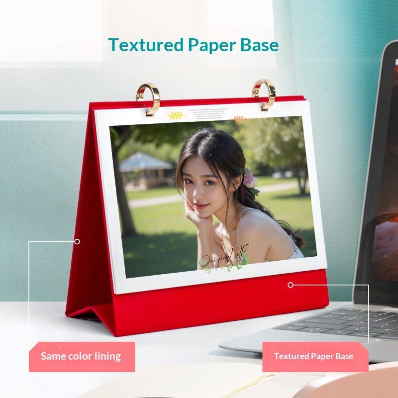 New desk calendar Customized to make pictures Printed photos Annual calendar Enterprise calendar Table calendar 2026 Monthly calendar Printing