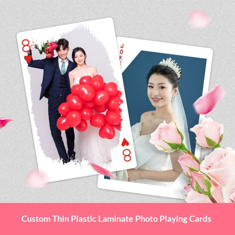 DIY photo pvc plastic waterproof playing card custom gift graduation season souvenir to picture production printing custom