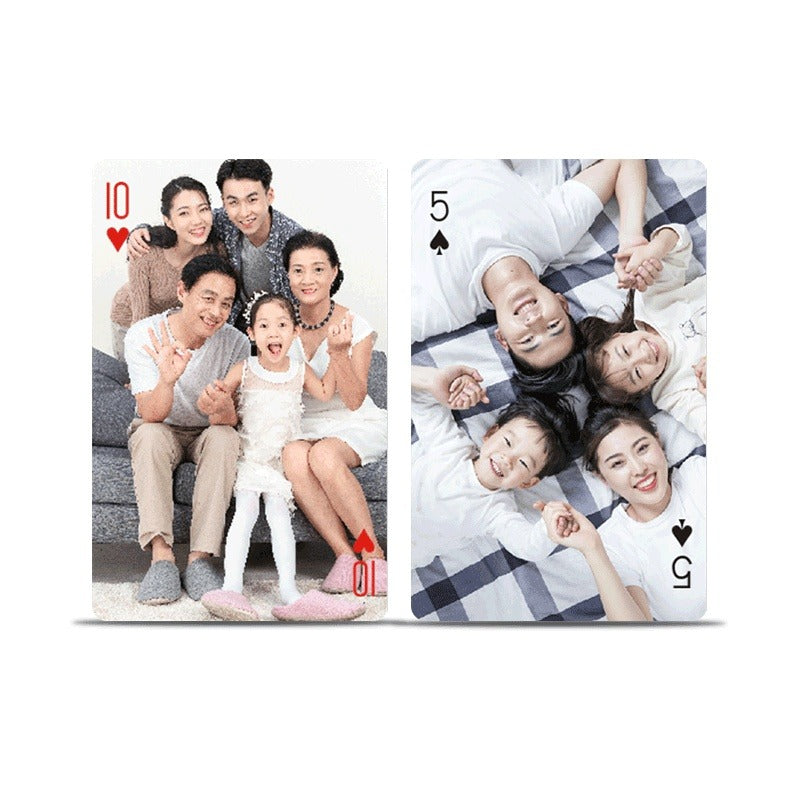 DIY photo pvc plastic waterproof playing card custom gift graduation season souvenir to picture production printing custom