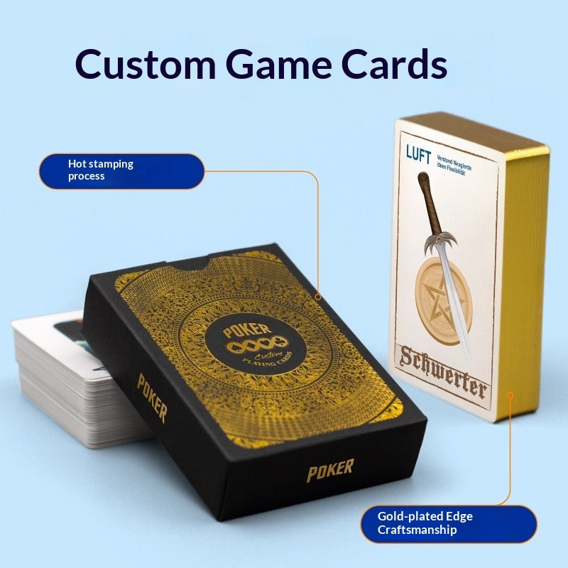 Game card board game poker custom egg special card pvc plastic advertisement DIY graduation season commemorative card