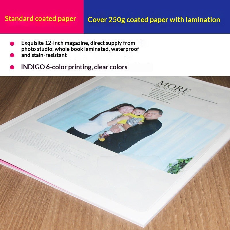 12 inch DIY personalized magazine photo book custom graduation party photo album photo album children's photo album custom