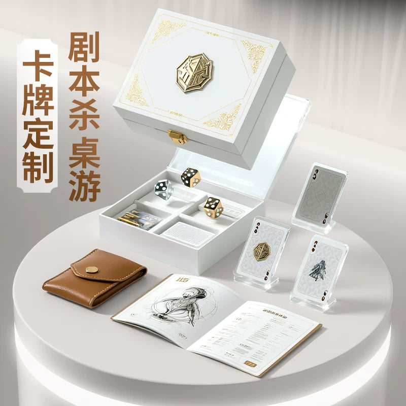 Tarot card board game custom game card making paper card token desktop prop carton black and blue core paper