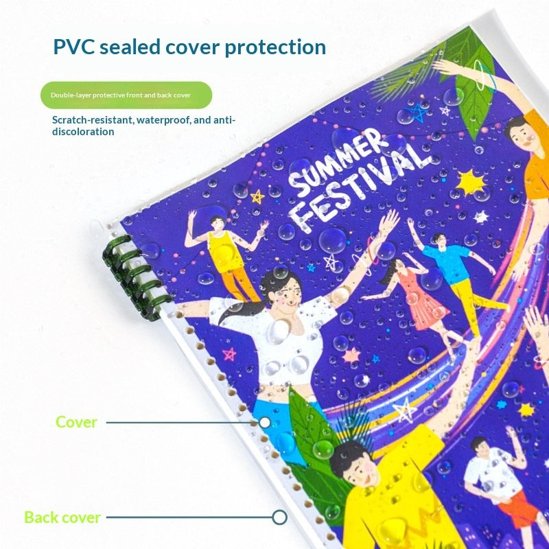 Logo notebook custom cover photo printing A6 pocket coil book custom B5 horizontal line book A5 square book