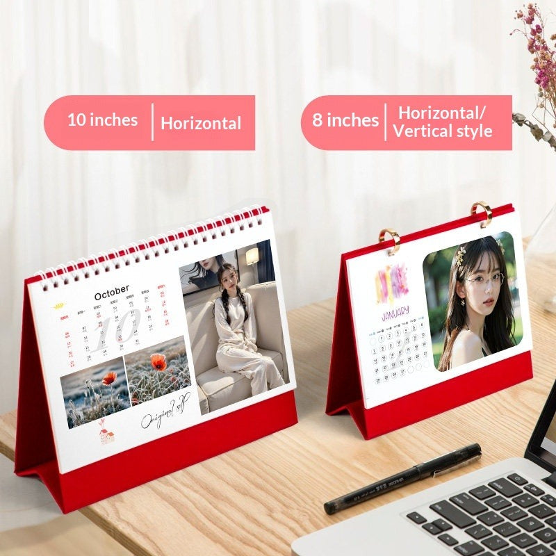 New desk calendar Customized to make pictures Printed photos Annual calendar Enterprise calendar Table calendar 2026 Monthly calendar Printing