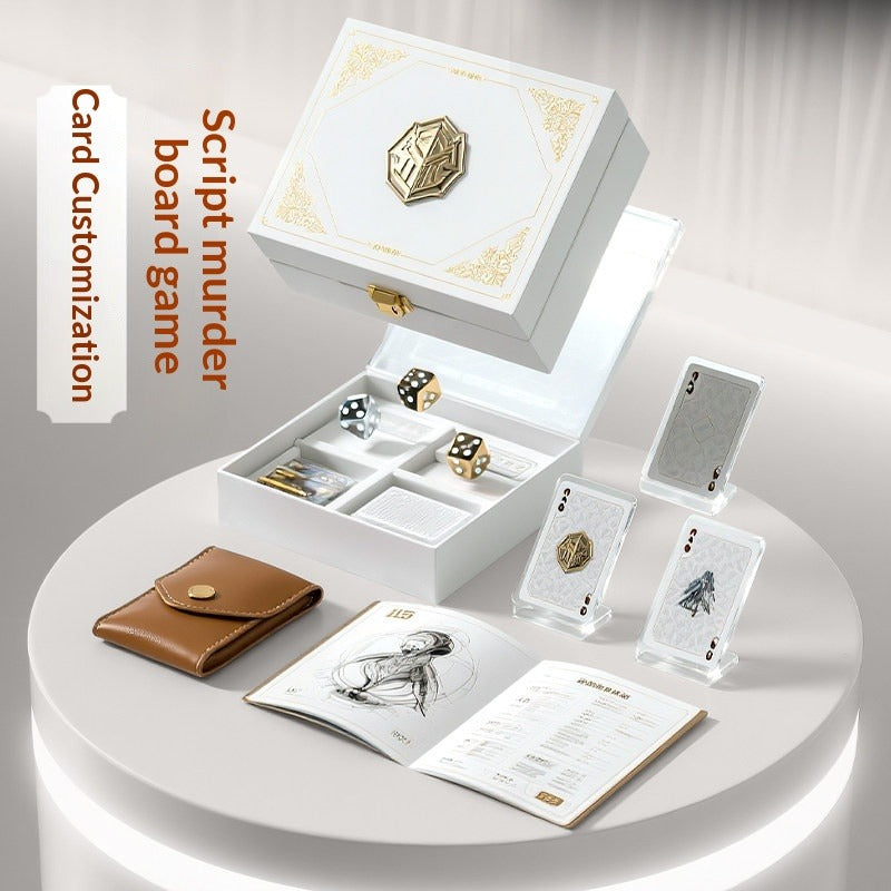 Tarot card board game custom game card making paper card token desktop prop carton black and blue core paper