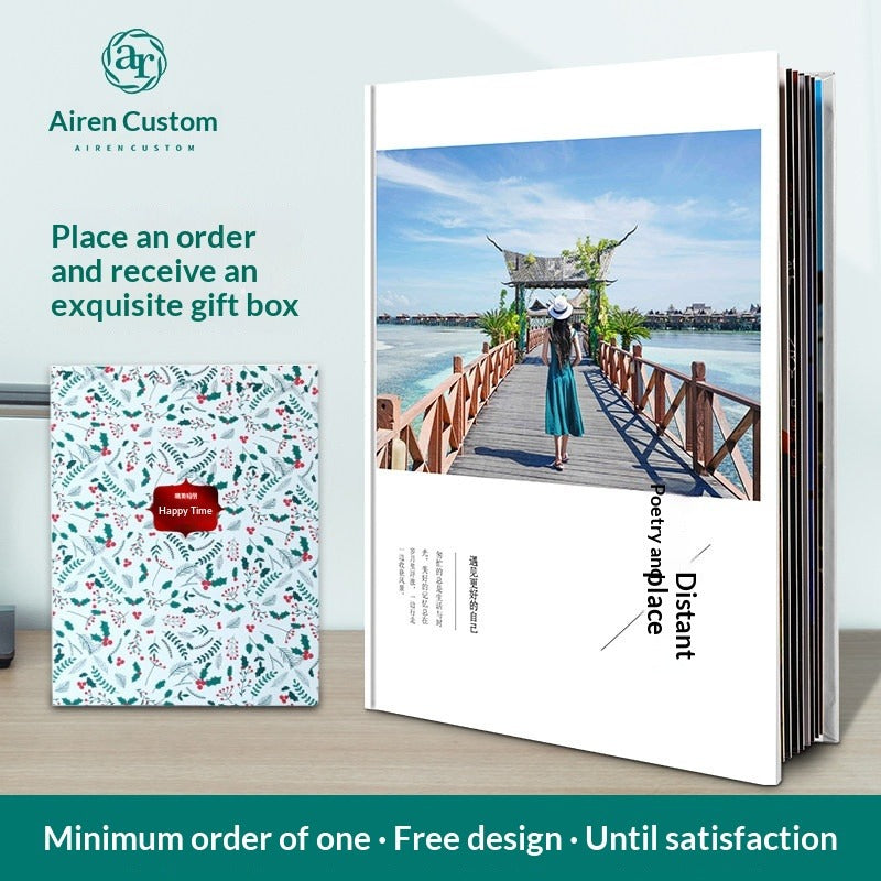 Party photo album DIY custom couple photo book birthday photo album Teacher's Day gift for boyfriend and girlfriend commemorative album