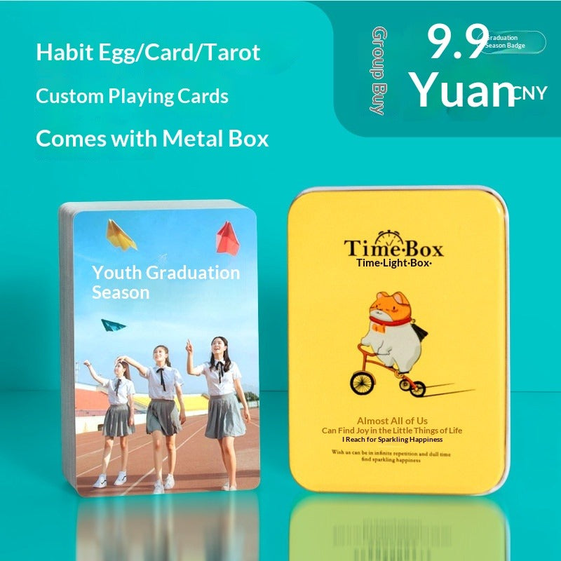 Tarot poker custom game board game card photo custom pvc printing card plastic graduation printing