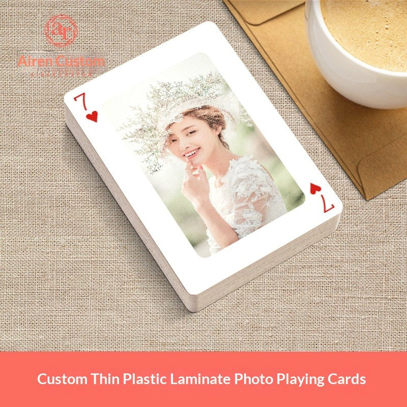 DIY photo pvc plastic waterproof playing card custom gift graduation season souvenir to picture production printing custom