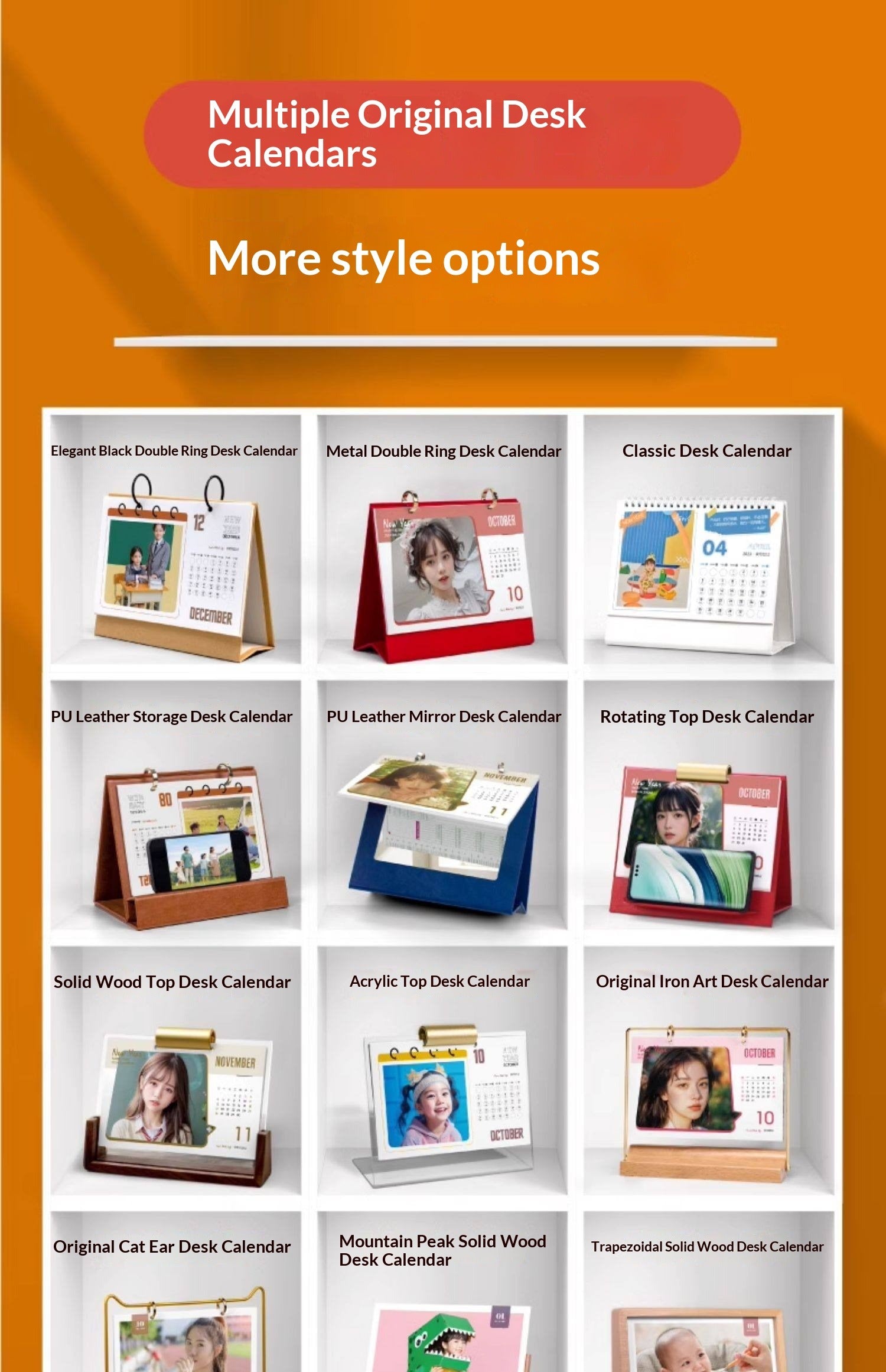 New desk calendar Customized to make pictures Printed photos Annual calendar Enterprise calendar Table calendar 2026 Monthly calendar Printing